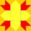 Morning Star Nine Patch Quilt Block Pattern