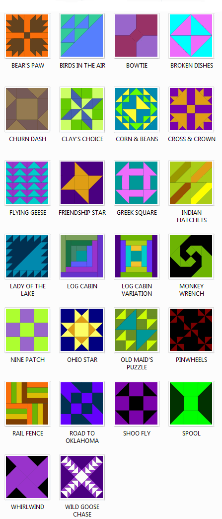 Quilt Block Names