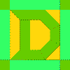 'D' Quilt Block Pattern