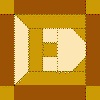 'E' Quilt Block Pattern