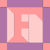 'F' Quilt Block Pattern