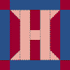 'H' Quilt Block Pattern