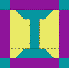 'I' Quilt Block Pattern