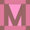 'M' Quilt Block Pattern