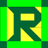 'R' Quilt Block Pattern