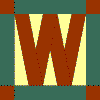 'W' Quilt Block Pattern