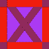 'X' Quilt Block Pattern