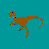 Deinonychus Quilt Block Pattern