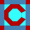 Letter C Quilt Block Pattern